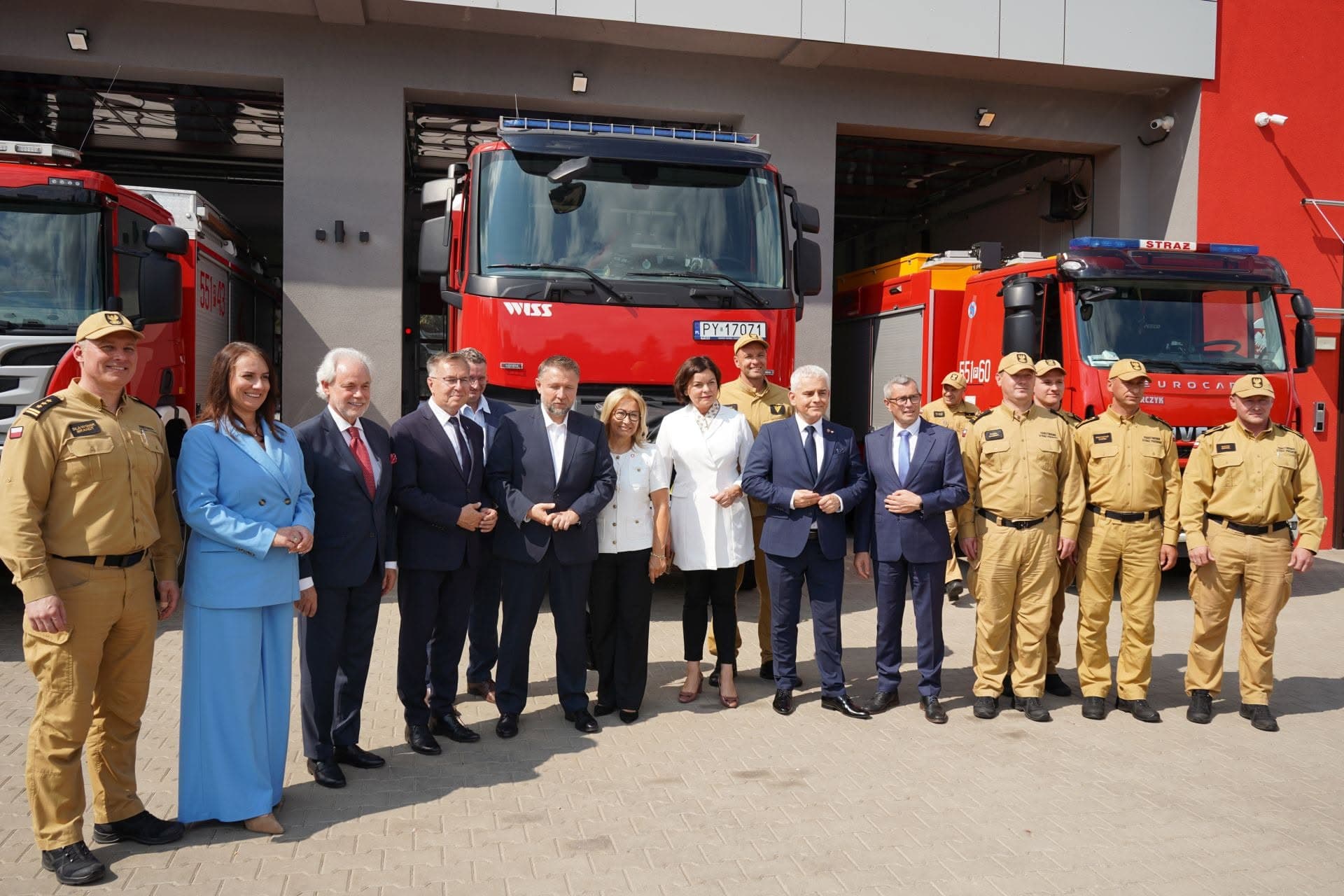 Minister Marcin Kierwiński z wizytą w Komendzie Powiatowej PSP w Pile