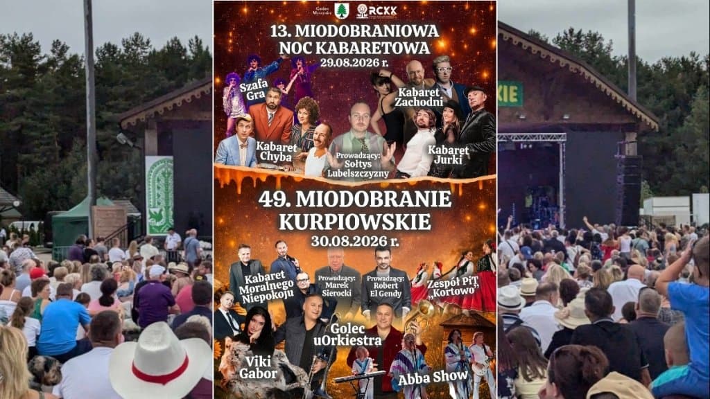 Miodobranie Kurpiowskie 2026. Kto wystąpi? Już jest pełna lista artystów!