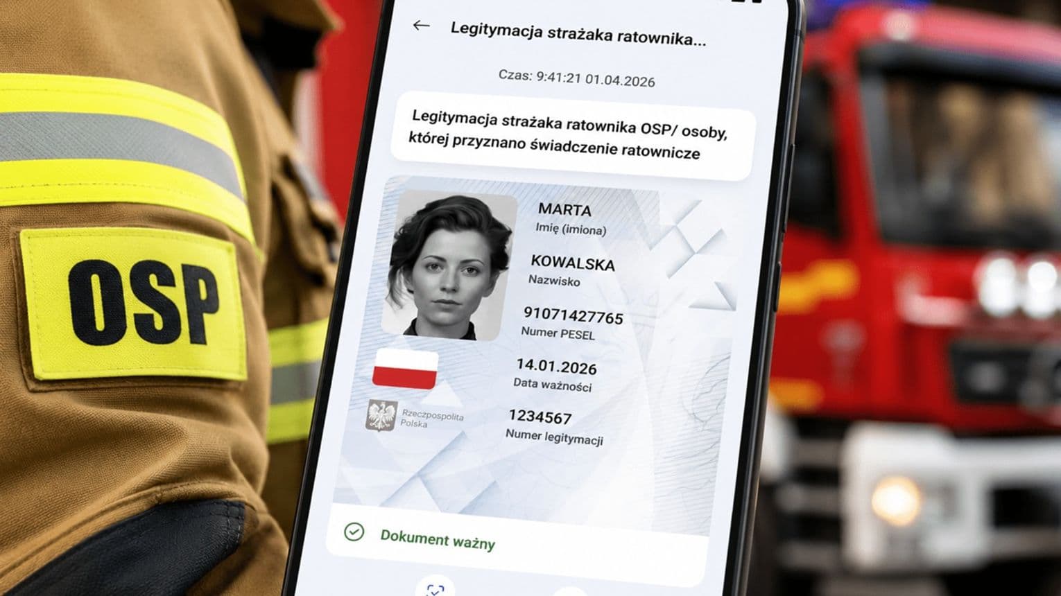 mLegitymacja OSP już działa. Strażacy ratownicy dostaną cyfrowe legitymacje w mObywatelu