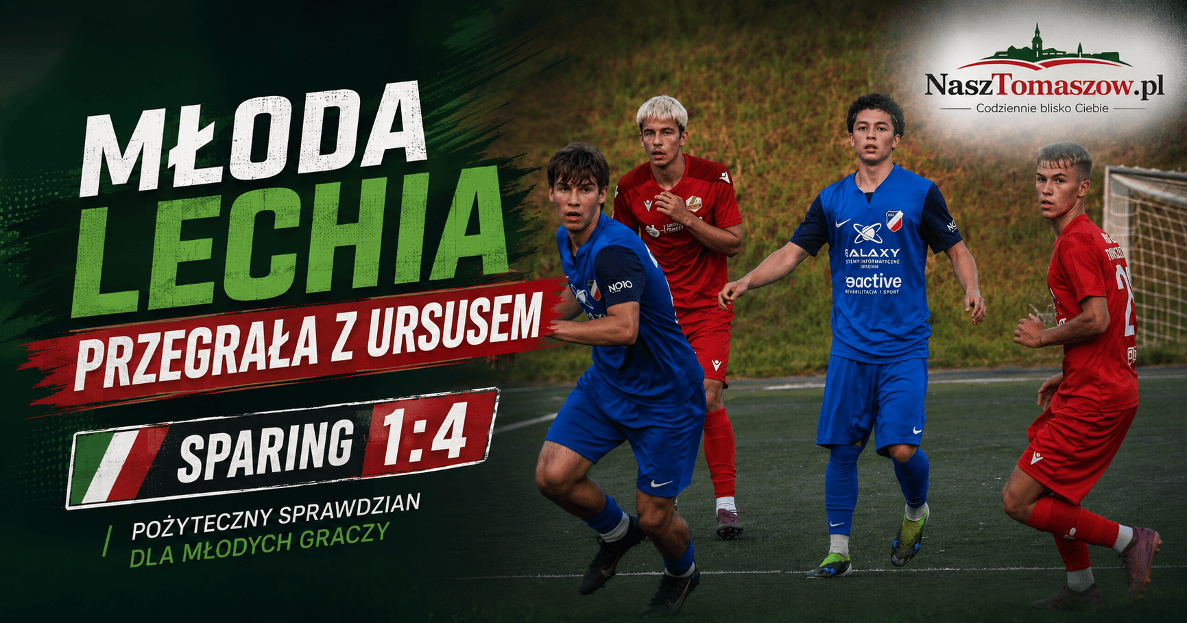 Młoda Lechia nie sprostała Ursusowi. Porażka 1:4 w meczu kontrolnym