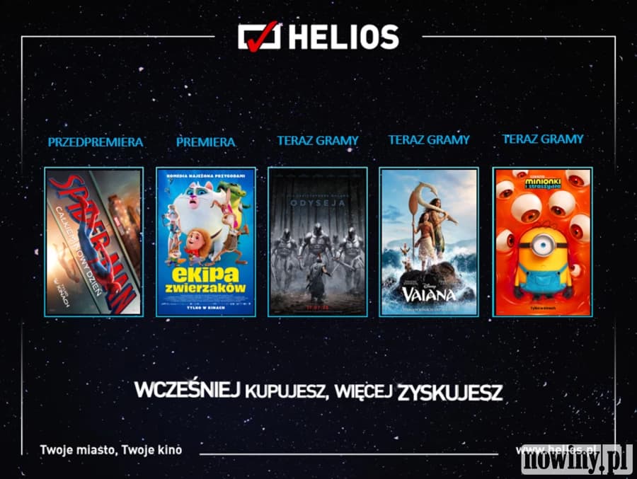 Moc filmowych nowości w kinach Helios