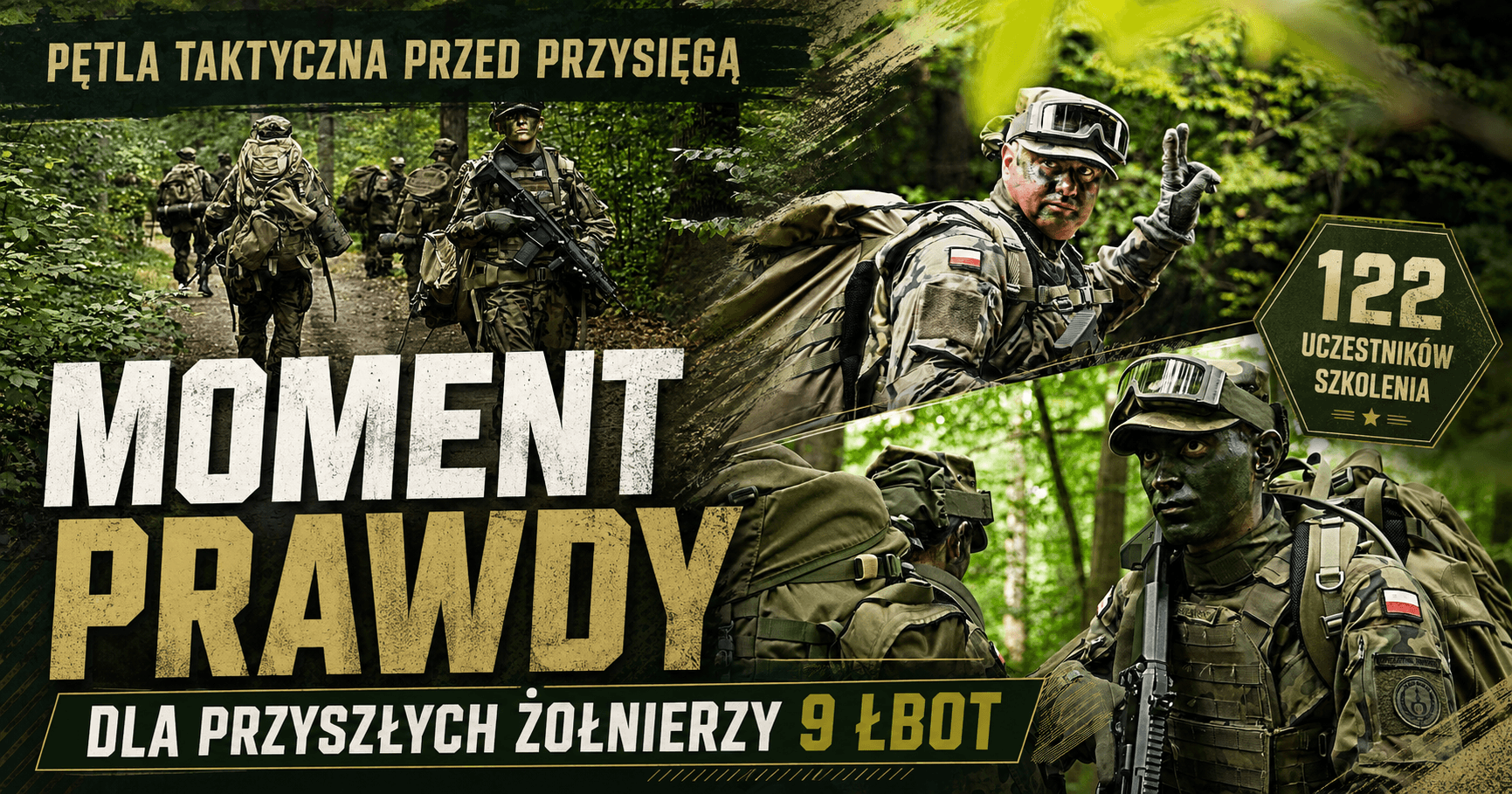 Moment prawdy dla przyszłych żołnierzy 9 ŁBOT. Pętla taktyczna sprawdziła ich odporność i umiejętności