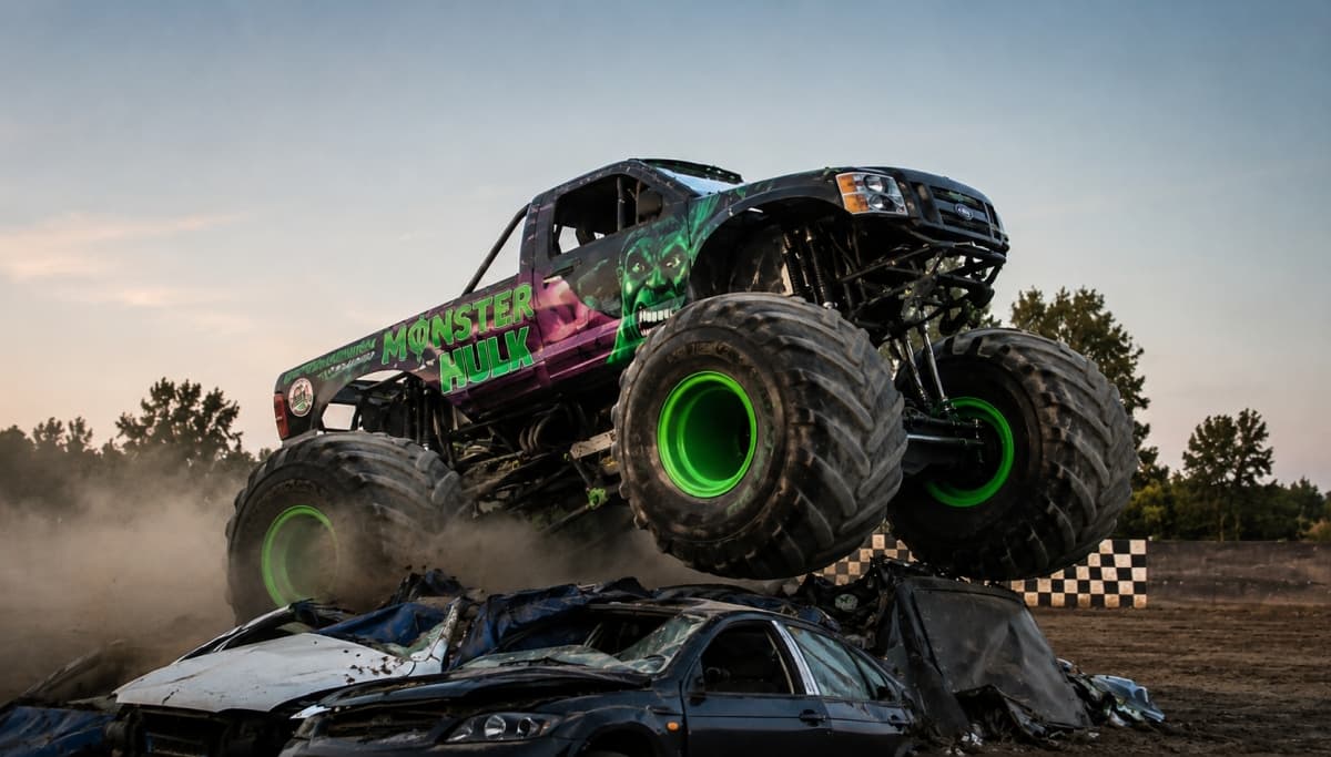 Monster Truck Show w Nowym Korczynie. Kaskaderzy i 90 minut motoryzacyjnych emocji