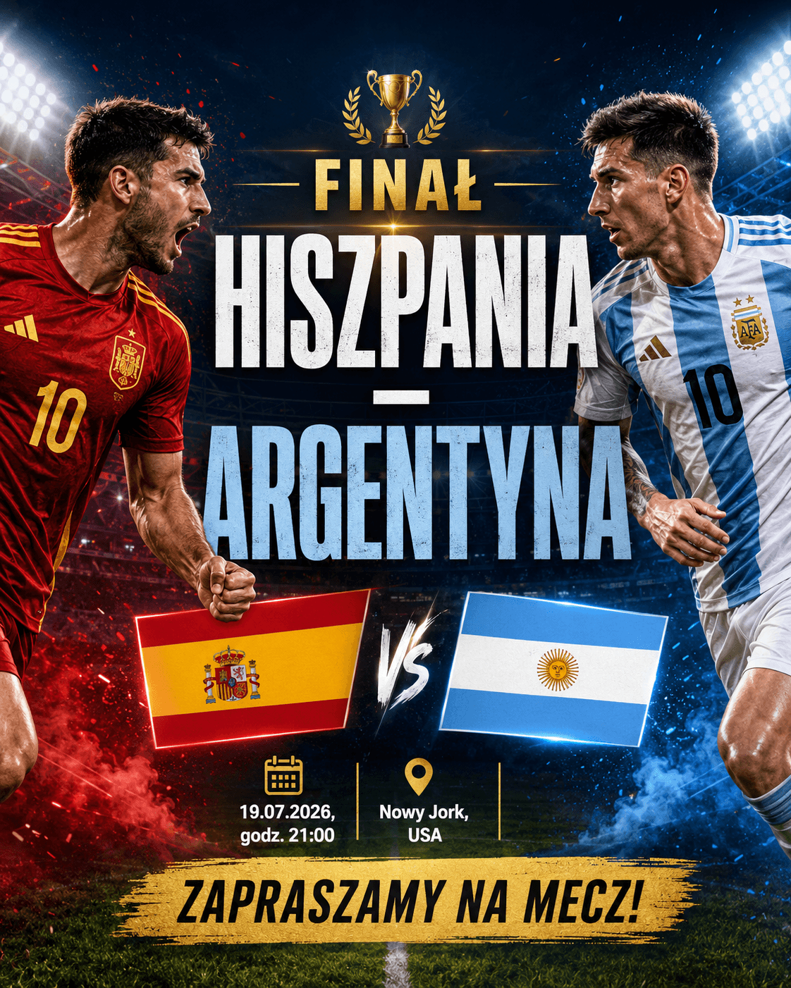 MŚ 2026. W niedzielę Hiszpania i Argentyna zagrają o mistrzostwo świata