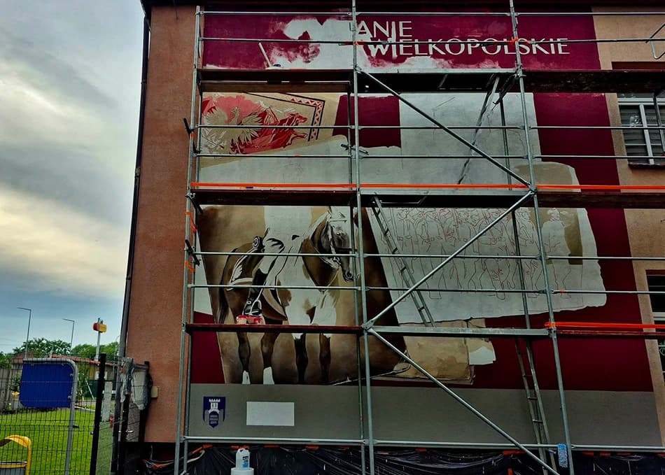 Mural upamiętni ppłk. Włodzimierza Kowalskiego i Powstańców Wielkopolskich