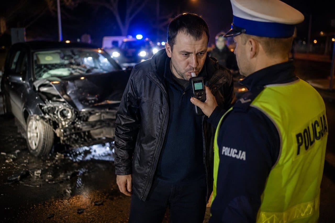 N Złapany po wypadku z blisko 3 promilami. Miał już sądowy zakaz i usłyszał zarzuty
