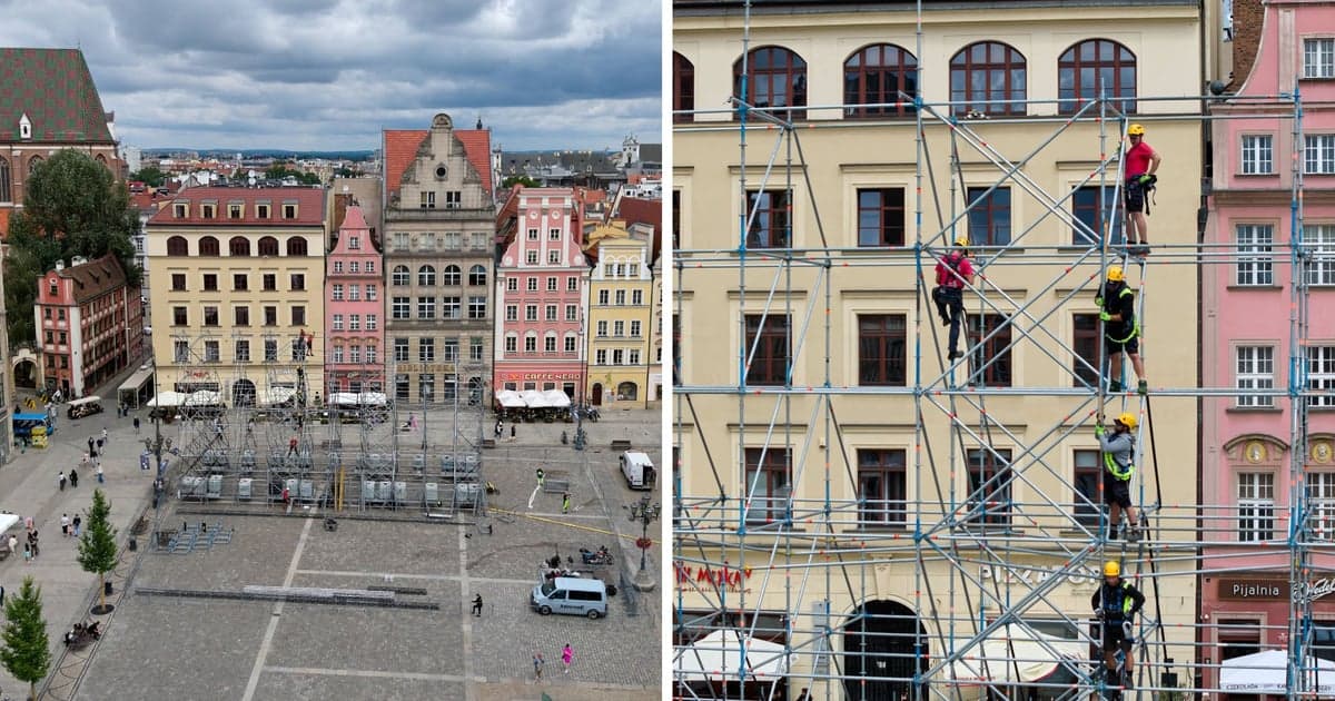 Na Rynku budują ogromny ekran kinowy. Będą bezpłatne pokazy | ZDJĘCIA