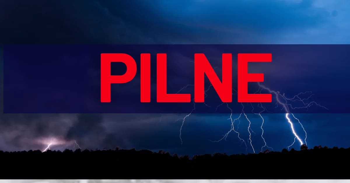 Nagły alert Zarządzania Kryzysowego dla regionu. Na dzisiejszy wieczór