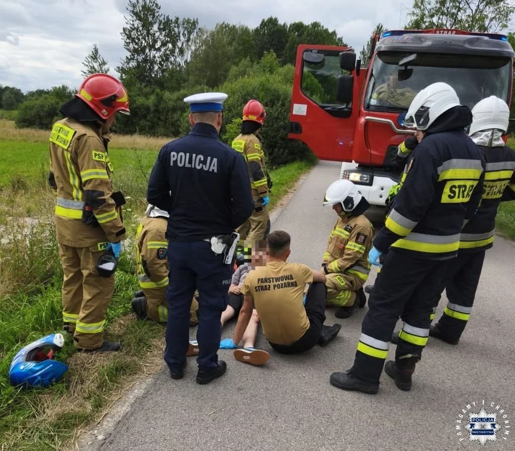 Najechał na kamień i trafił do szpitala. 12-latek złamał zakaz jazdy hulajnogą elektryczną