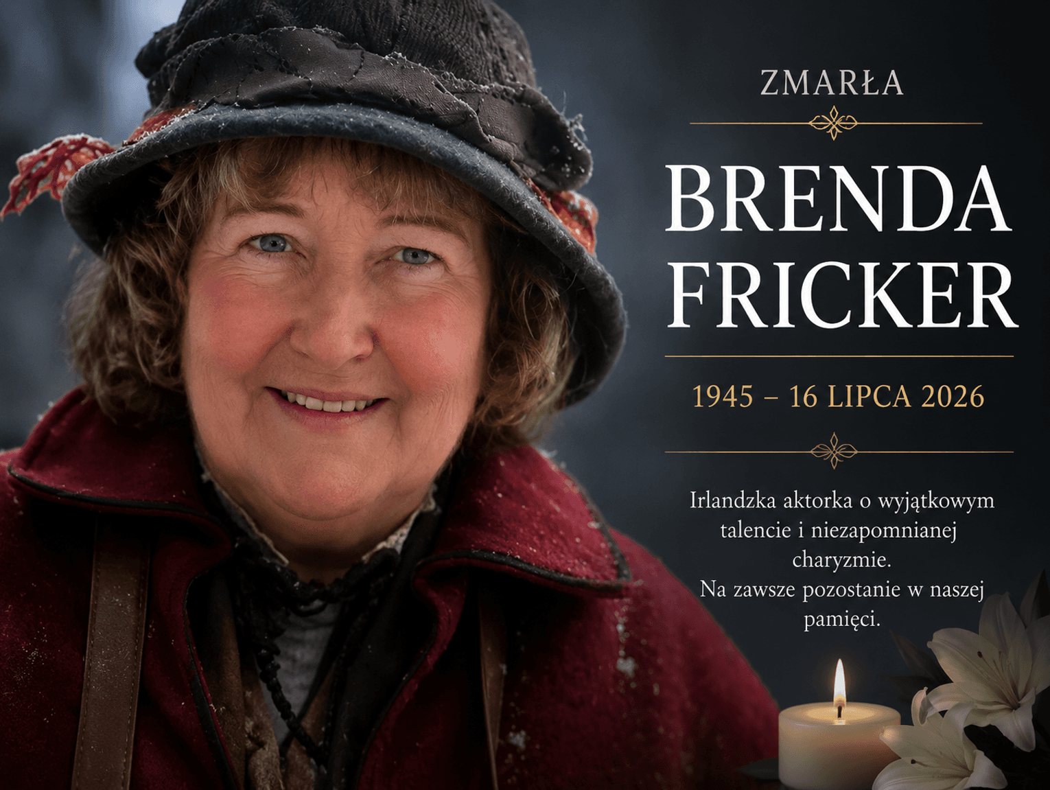 Nie żyje Brenda Fricker. Oscarowa gwiazda i Pani od Gołębi z „Kevina” miała 81 lat