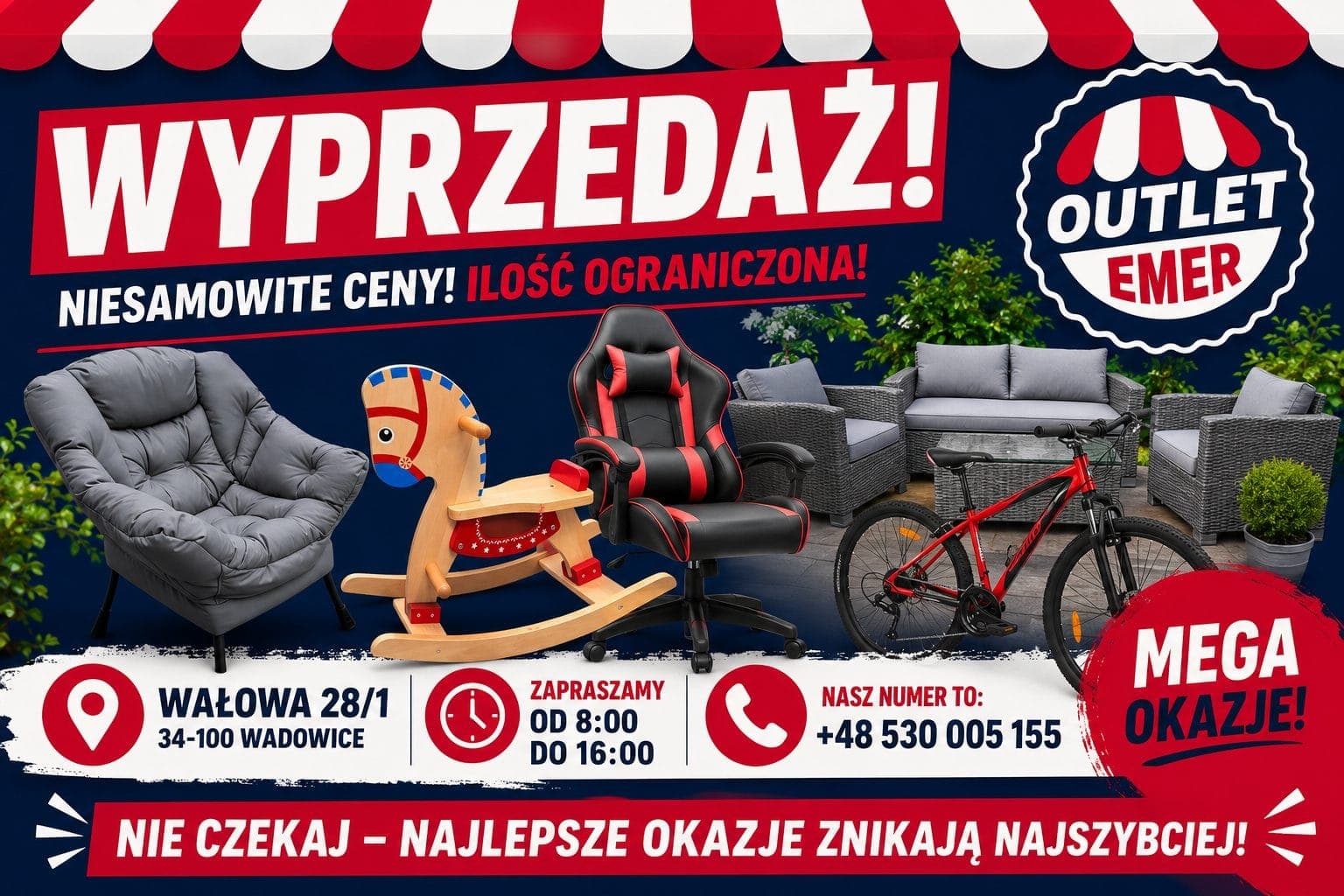 Niesamowita wyprzedaż w Outlet Emer w Wadowicach. Okazje, których trudno nie zauważyć