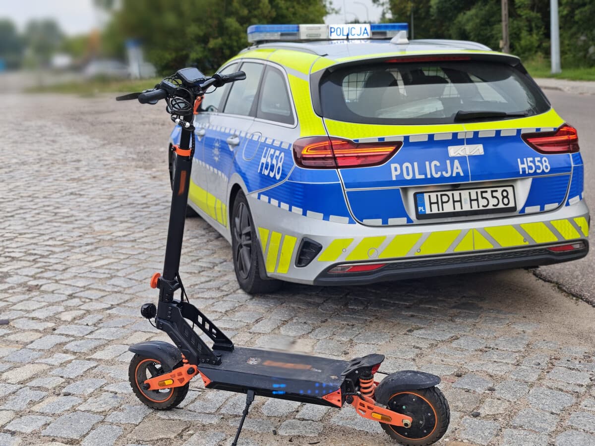 Nietrzeźwa 16‑latka na hulajnodze przewoziła pasażerkę