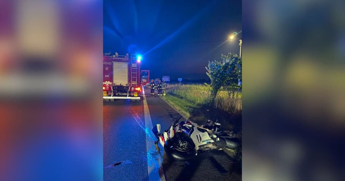 Nietypowa kolizja na krajówce. W "składzie" dwa auta, motocykl i... sarna