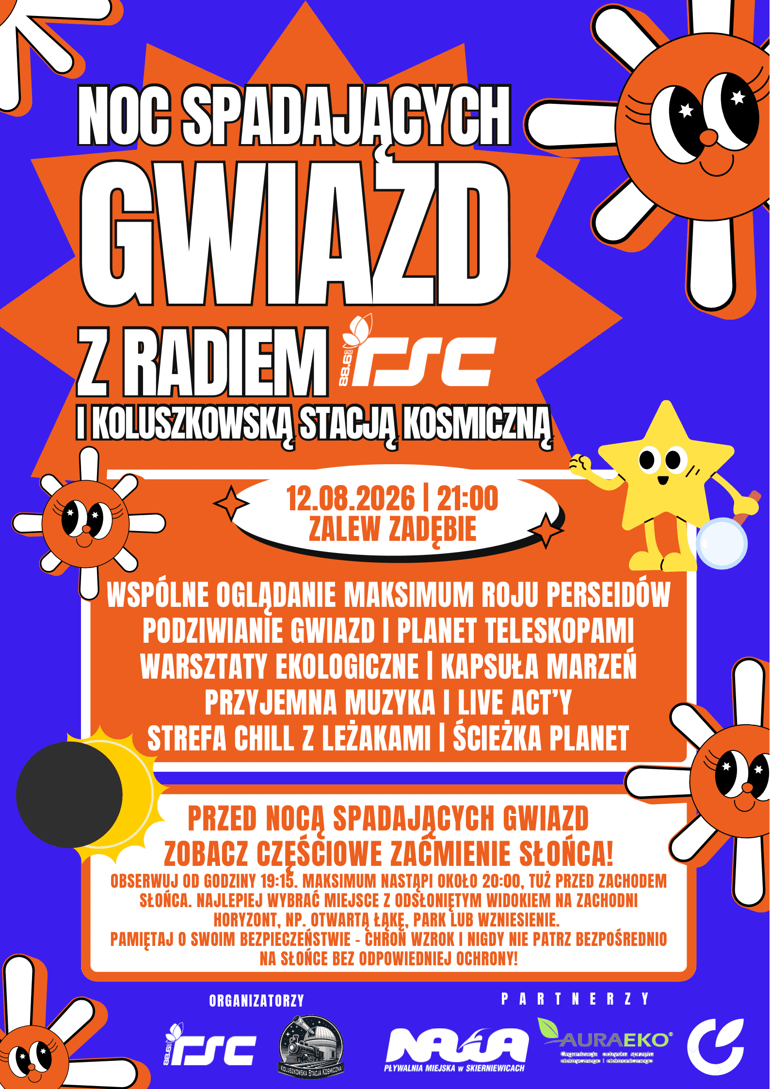 Noc Spadających Gwiazd z Radiem RSC. Perseidy ponownie rozświetlą niebo nad Skierniewicami