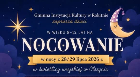 Nocowanie w świetlicy wiejskiej w Olszynie (zaproszenie)