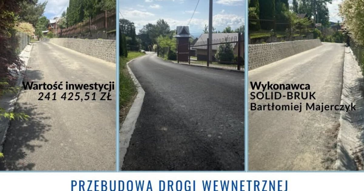 Nowa droga na osiedlu Marfiana Góra
