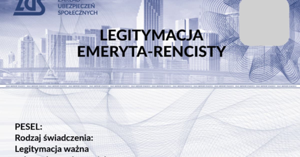 Nowe wzory legitymacji emeryta-rencisty