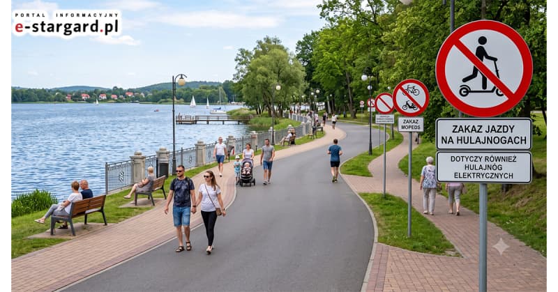 Nowe zasady nad Miedwiem. Koniec z hulajnogami i luzem puszczonymi psami