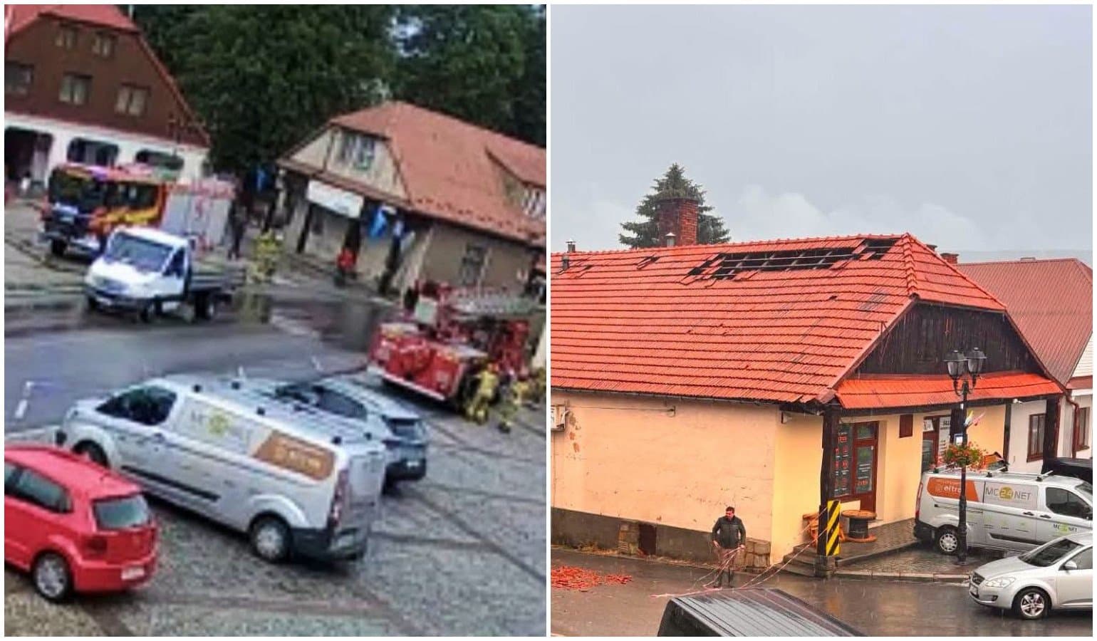 NOWEUszkodzone dachy i powalone drzewa w Lipnicy Murowanej. Tam przeszła nawałnica