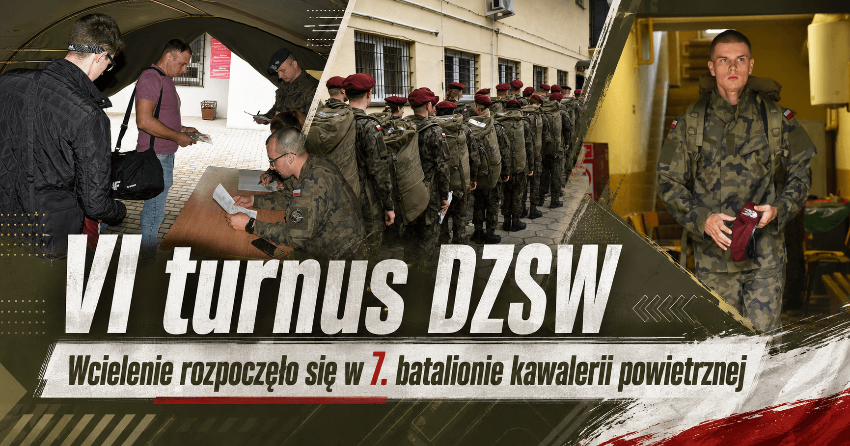 Nowi ochotnicy w szeregach 7. batalionu. Rozpoczął się VI turnus dobrowolnej służby wojskowej