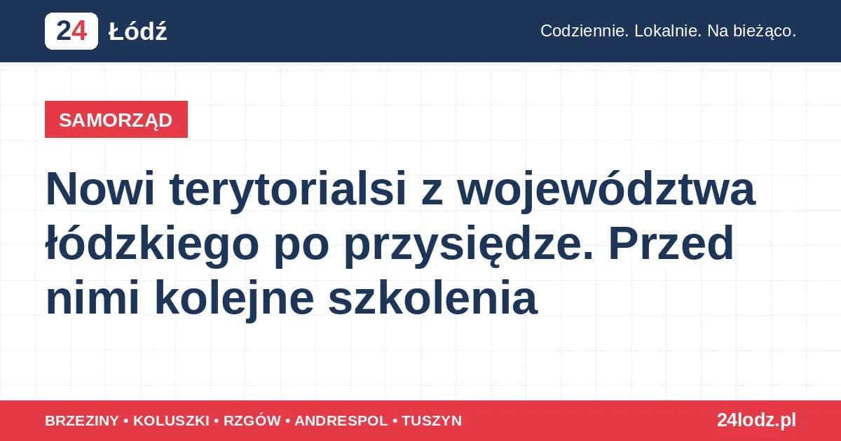 Nowi terytorialsi z województwa łódzkiego po przysiędze. Przed nimi kolejne szkolenia