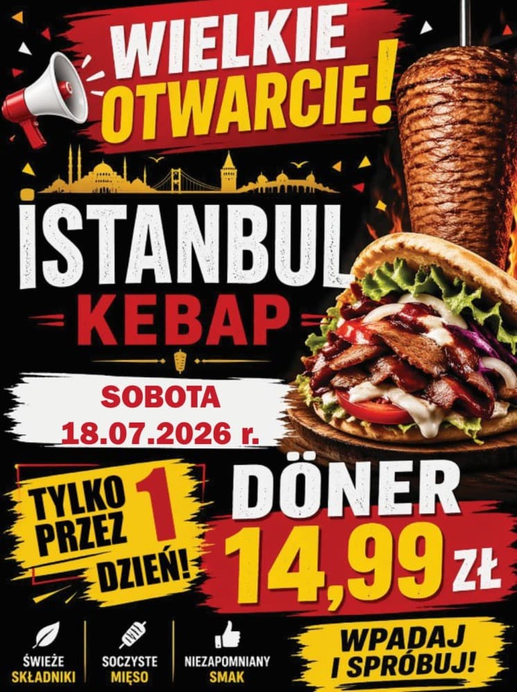 Nowy kebap na mapie Wieruszowa! W sobotę otwarcie