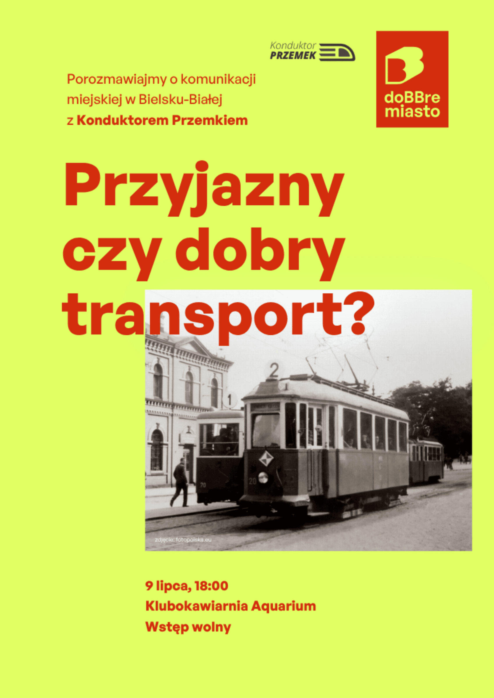 O komunikacji miejskiej w Bielsku-Białej. Otwarte spotkanie z Konduktorem Przemkiem