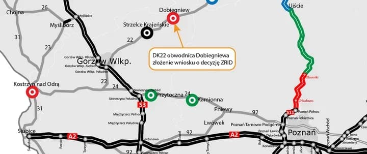 Obwodnica Dobiegniewa wyprowadzi tranzyt. Projekt czeka na decyzję