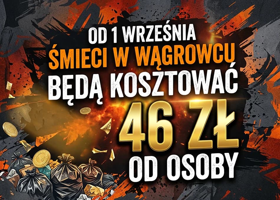 Od 1 września śmieci w Wągrowcu 46 zł od osoby