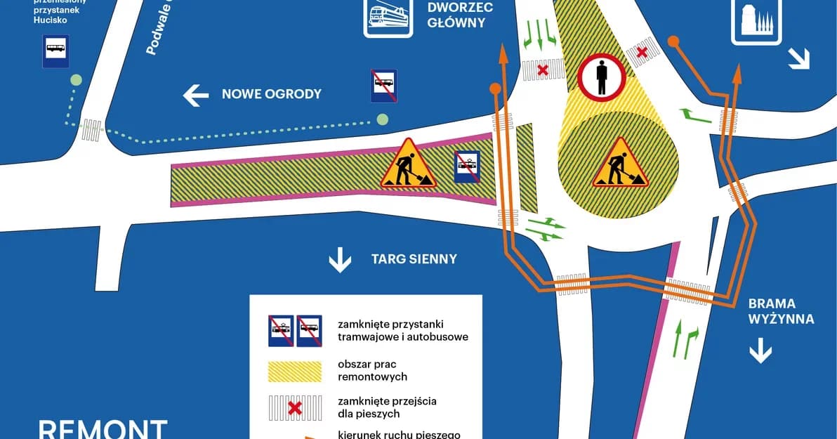 Od soboty nowe utrudnienia w ruchu. Zmiany dla kierowców i pieszych