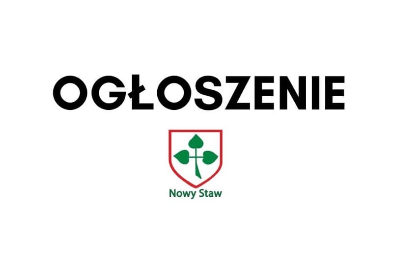 Ogłoszenie. Wykaz garażu w Nowym Stawie do oddania w najem