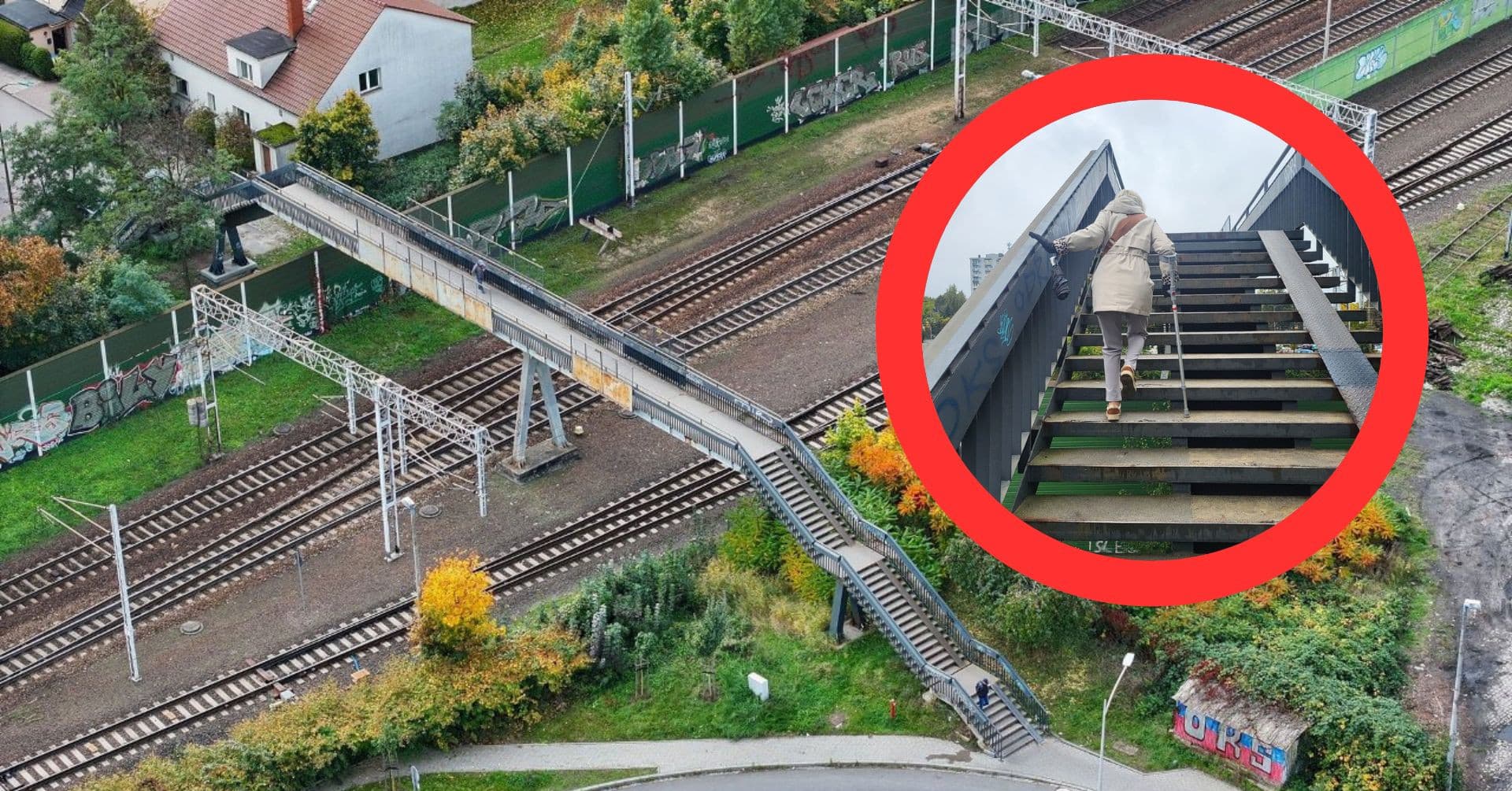 Opolanie czekają na remont kładki nad torami.Ta decyzja ich rozczaruje