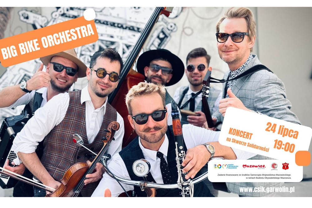 Orkiestra? Na rowerze? Tego koncertu nie możecie przegapić! (24 lipca)