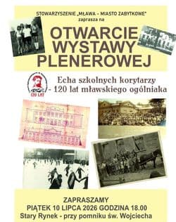 Otwarcie wystawy plenerowej „Echa szkolnych korytarzy – 120 lat mławskiego ogólniaka”