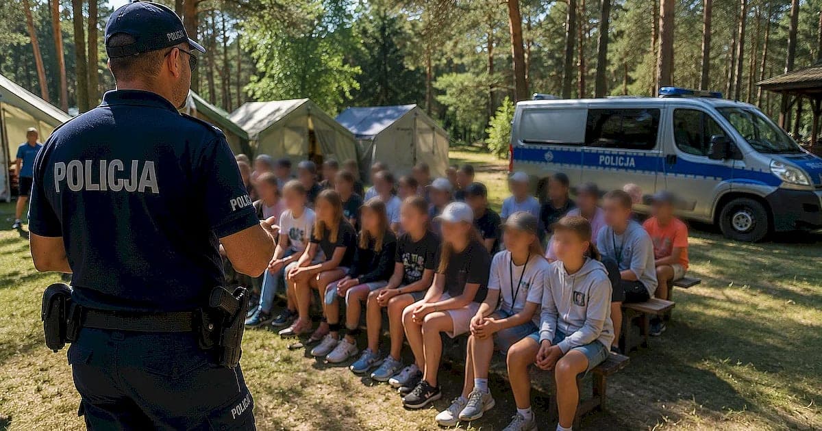 Patrole sprawdzają wakacyjne obozy w Ostrowie i Rozewiu