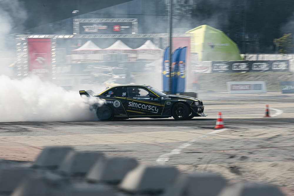 Perfekcyjny przejazd Przygońskiego. Lider mistrzostw najlepszy w katowickich kwalifikacjach Driftingowych Mistrzostw Polski