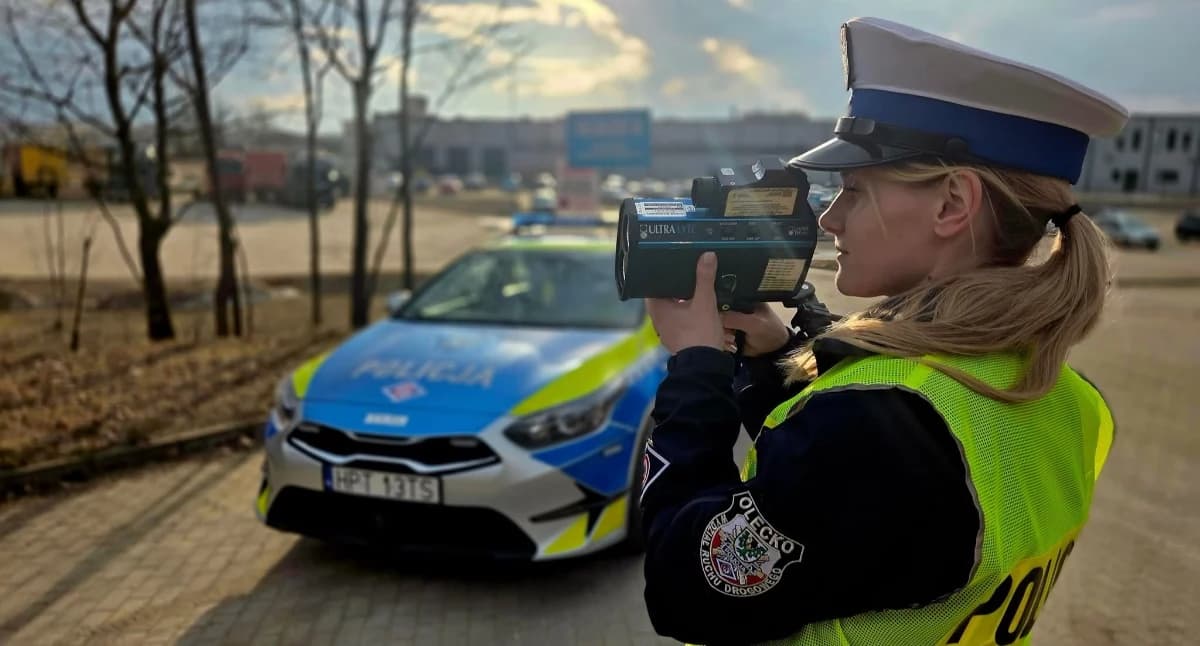 Pewna pani bardzo się gdzieś spieszyła...