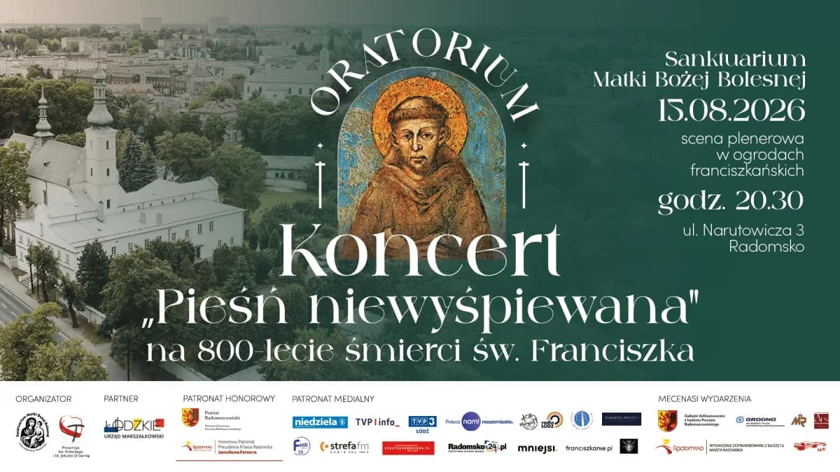 „Pieśń niewyśpiewana” w ogrodach franciszkańskich w Radomsku