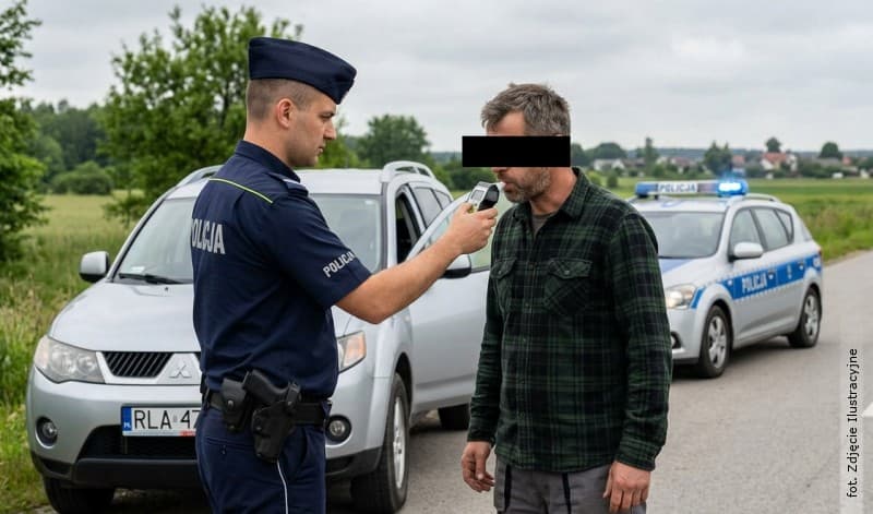 Pijany z zakazem prowadzenia pojazdów