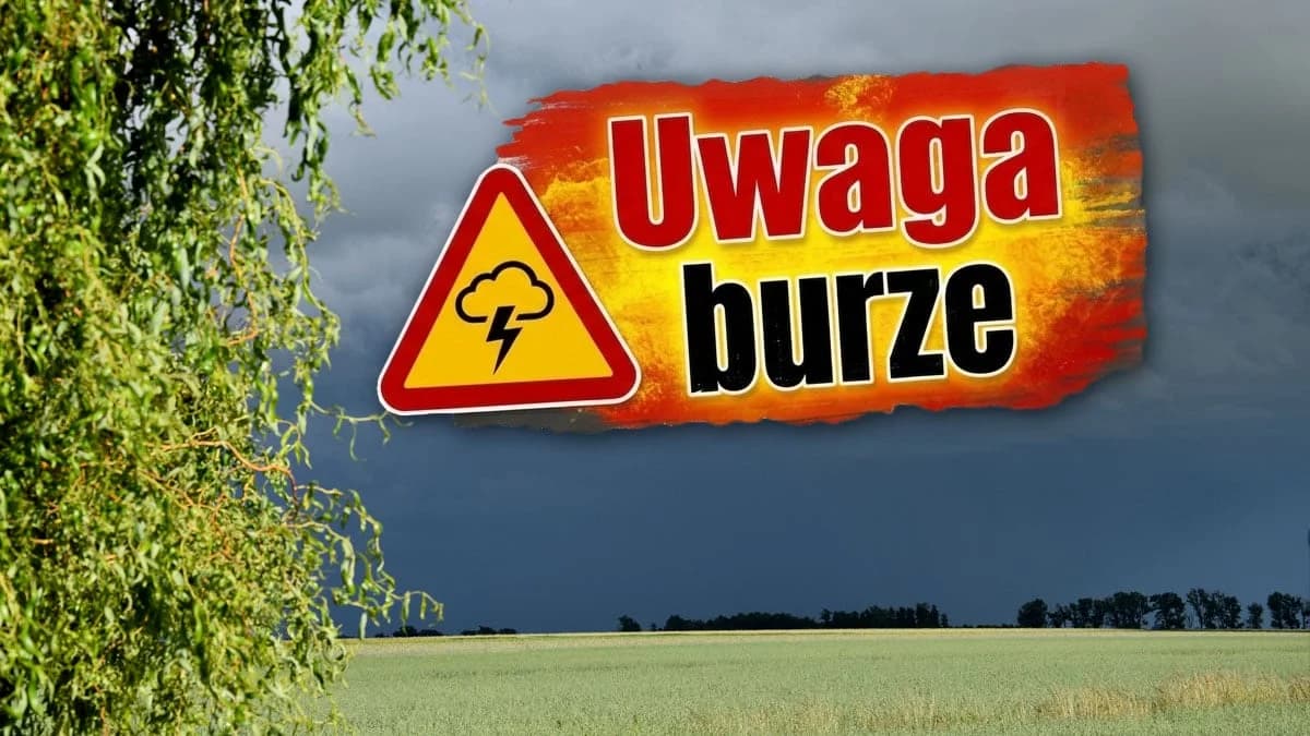 PILNE! IMGW ostrzega mieszkańców przez burzami i gradem