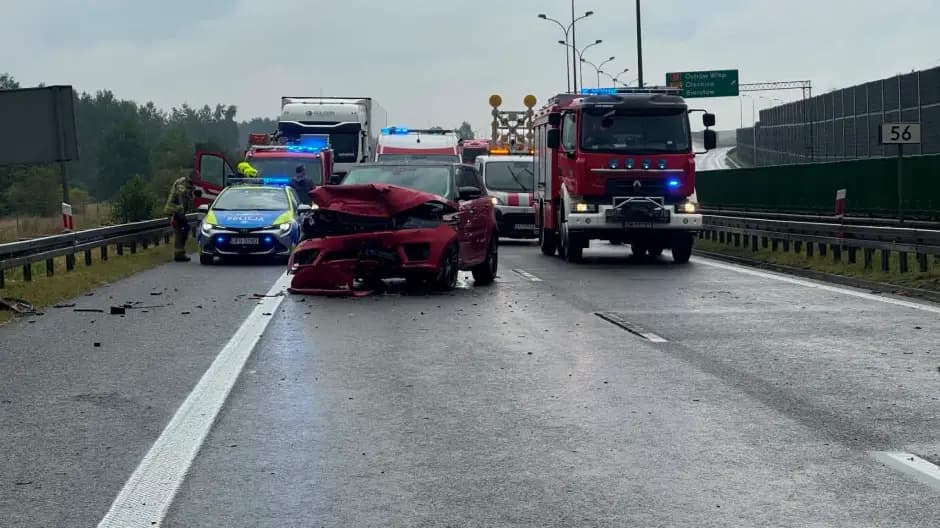 PILNE. Wypadek na S8. Droga w stronę Wrocławia zablokowana