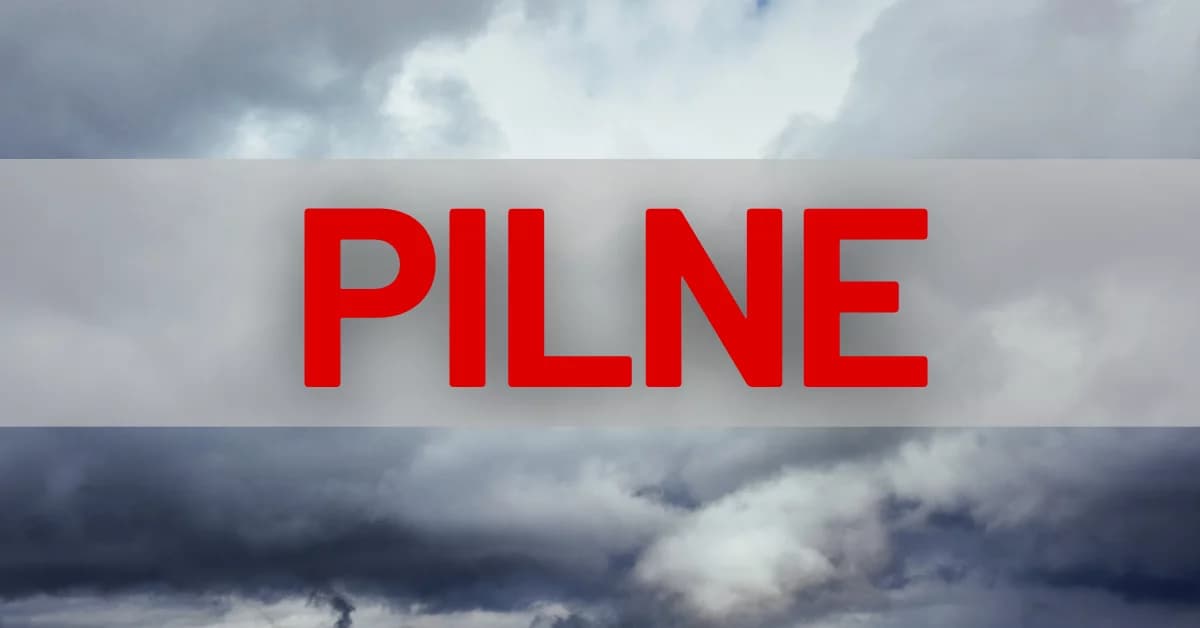 Pilny alert Zarządzania Kryzysowego dla Podkarpacia. Zacznie się we wtorek