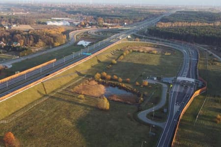 Planowane poszerzenie autostrady. Zwiększenie natężenia ruchu