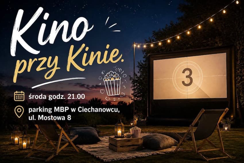 Plenerowy seans w Ciechanowcu. COKiS zaprasza na kino familijne