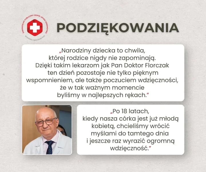 Po 18 latach wrócili z podziękowaniem do lekarza z Mińska Mazowieckiego