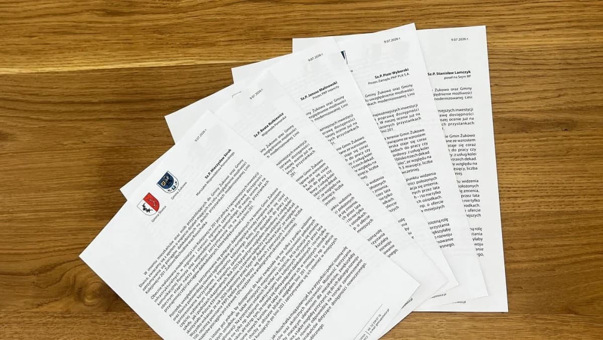 Pociągi dalekobieżne zatrzymają się w Żukowie? Dwa samorządy wystosowały wspólny apel