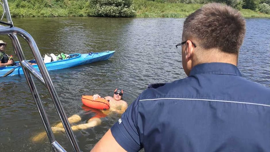 Polak rzucił wyzwanie Wiśle. Płynie do Gdańska z ważną misją
