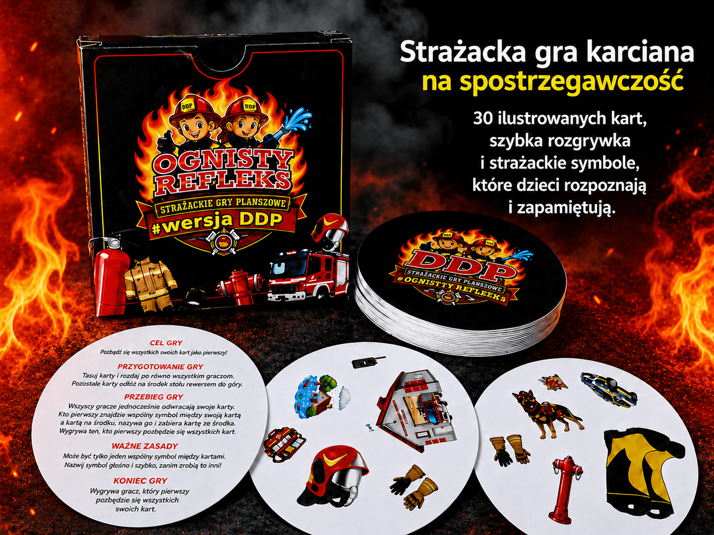 Polecamy: Ognisty Refleks – strażacka gra karciana dla dzieci!