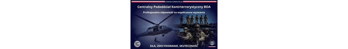 Policja: 50 lat polskiej jednostki kontrterrorystycznej