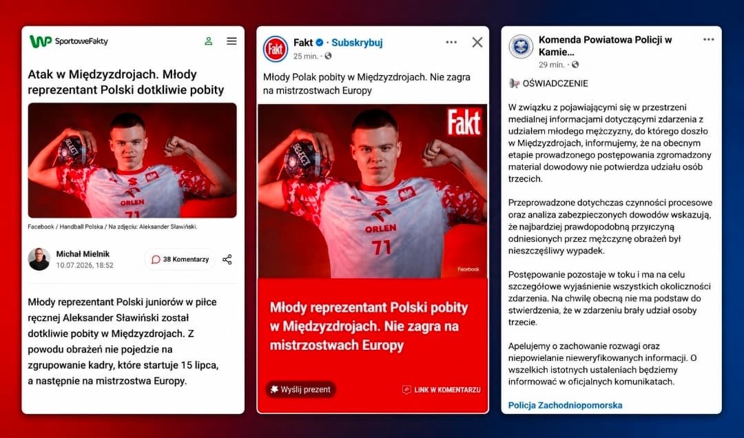 Policja jednoznacznie dementuje doniesienia o pobiciu w Międzyzdrojach. „Najbardziej prawdopodobny był nieszczęśliwy wypadek”